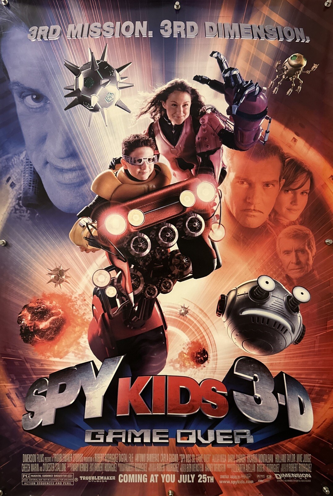 SPY KIDS 3-D: GAME OVER Original One Sheet Movie Poster – 2003