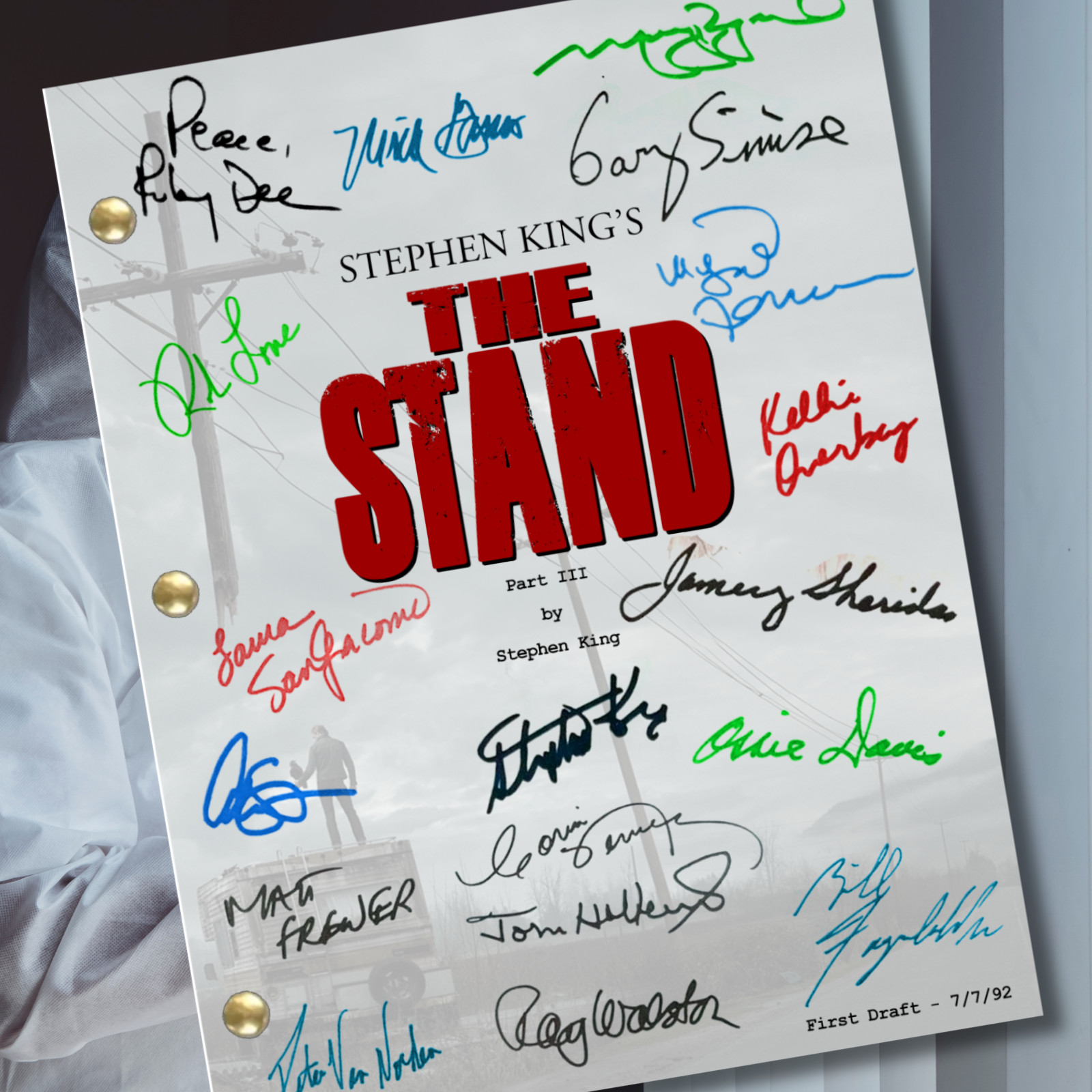 The Stand Miniseries Part 3 of 4 Signed Autograph Script Reprints Stephen King