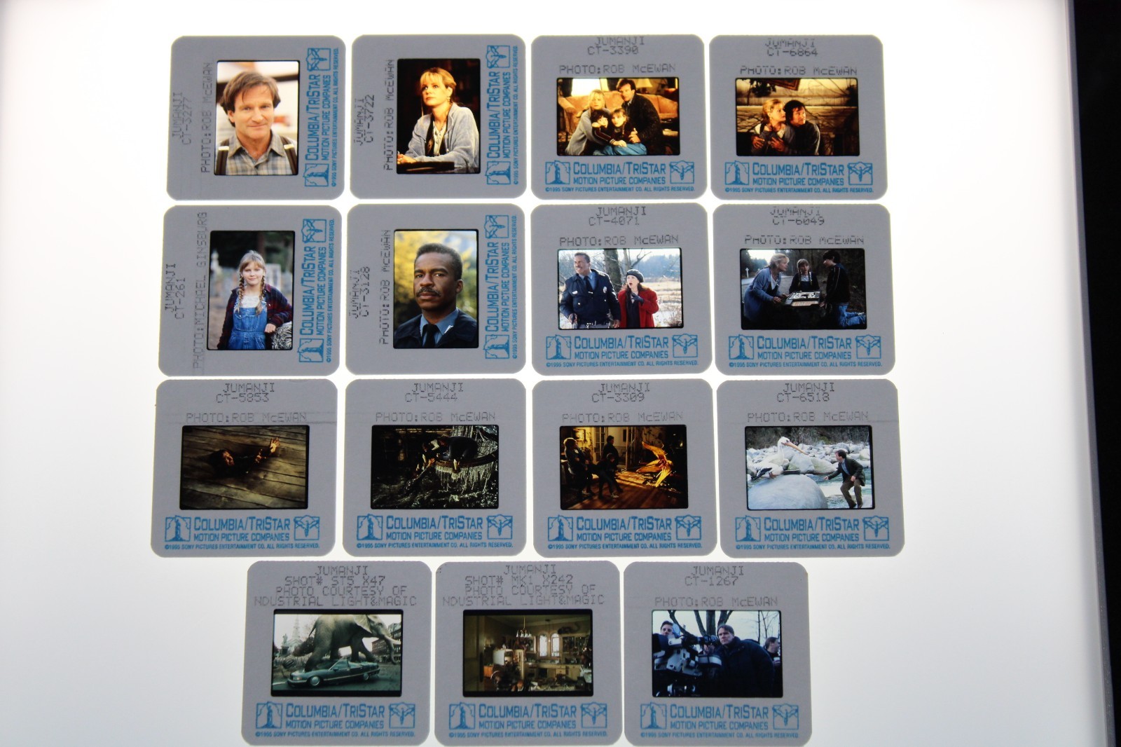 JUMANJI – 15 press kit slides Robin Williams Kirsten Dunst Bonnie Hunt