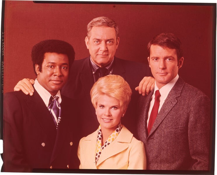 Ironside Raymond Burr Don Galloway Mitchell Anderson Original 4×5 Transparency