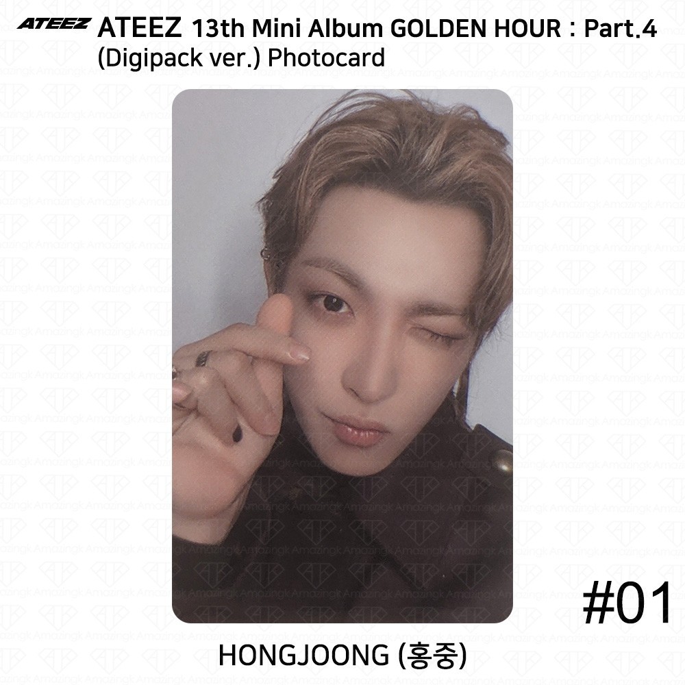 ATEEZ 13th Mini Album Golden Hour Part.4 Digipack ver. Photocard