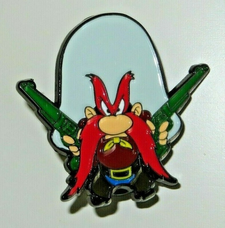 YOSEMITE SAM Armed and Loaded Metal/Enamel 1.5″ Quality Pin
