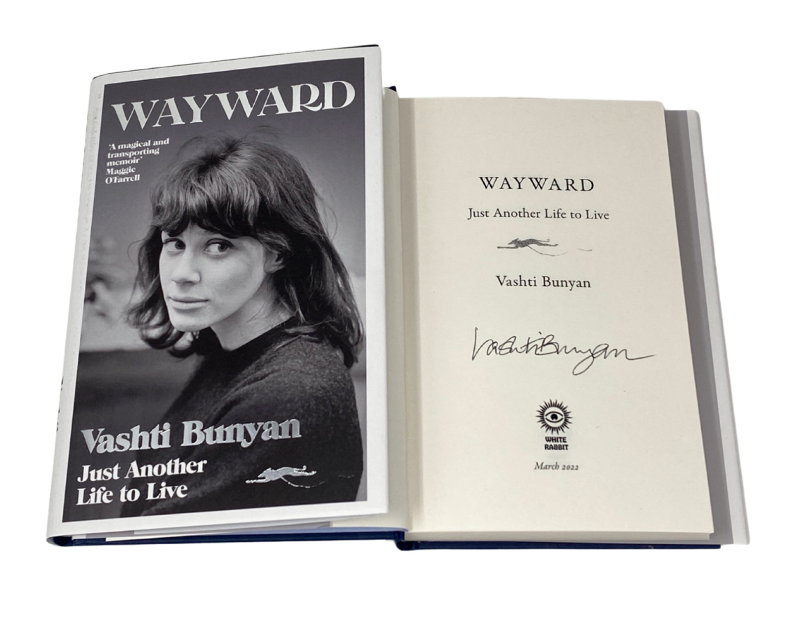 Vashti Bunyan Wayward: Just Another Life to Live Signed Autograph Hardcover Book