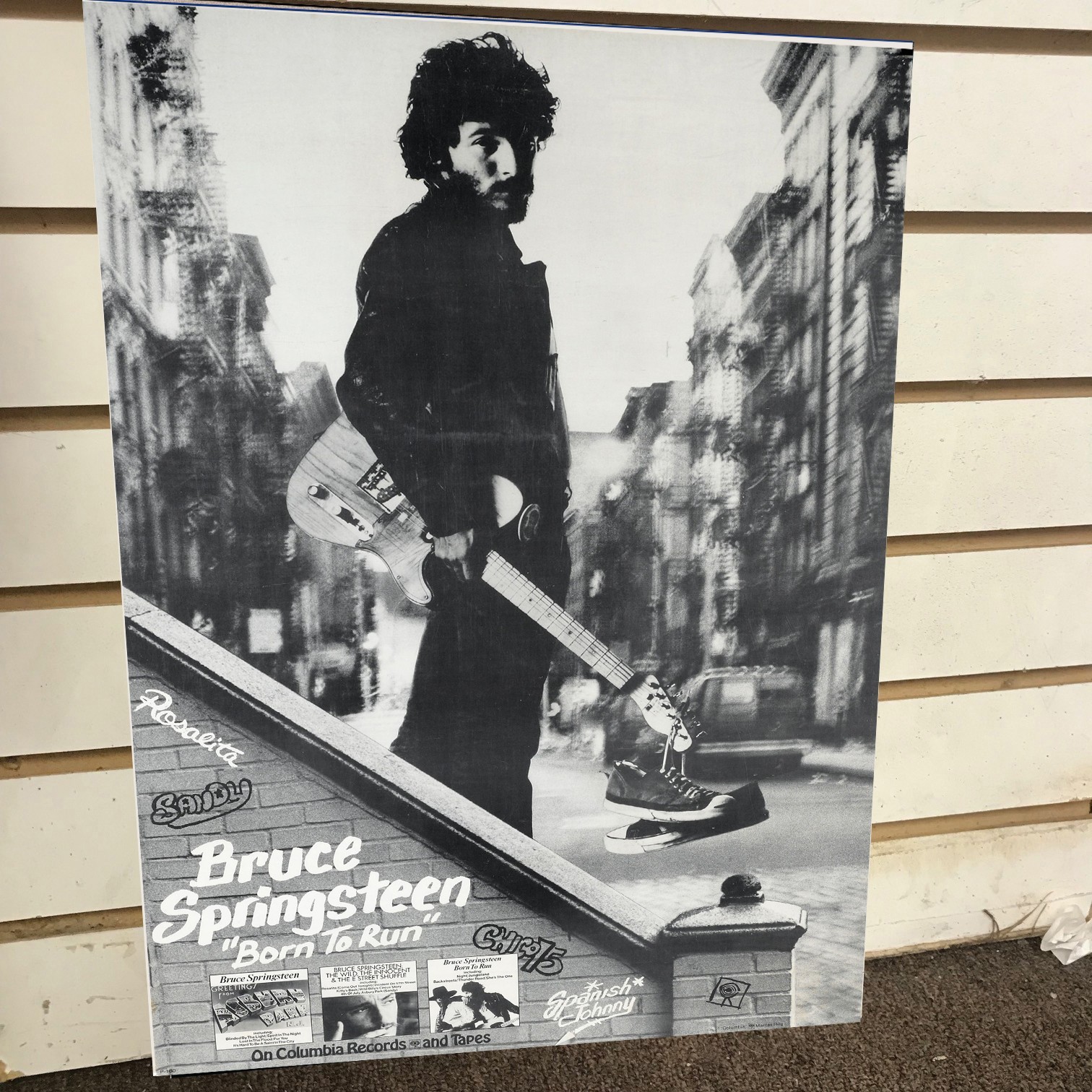 Bruce Springsteen 1975 Born to Run Promo Cardstock Concert Poster 12×18