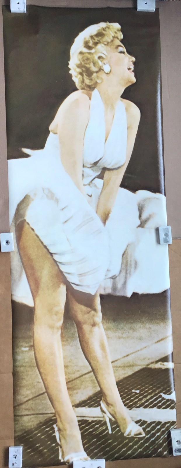 Marilyn Monroe Big As Life Subway Grate Door Size Vintage Poster