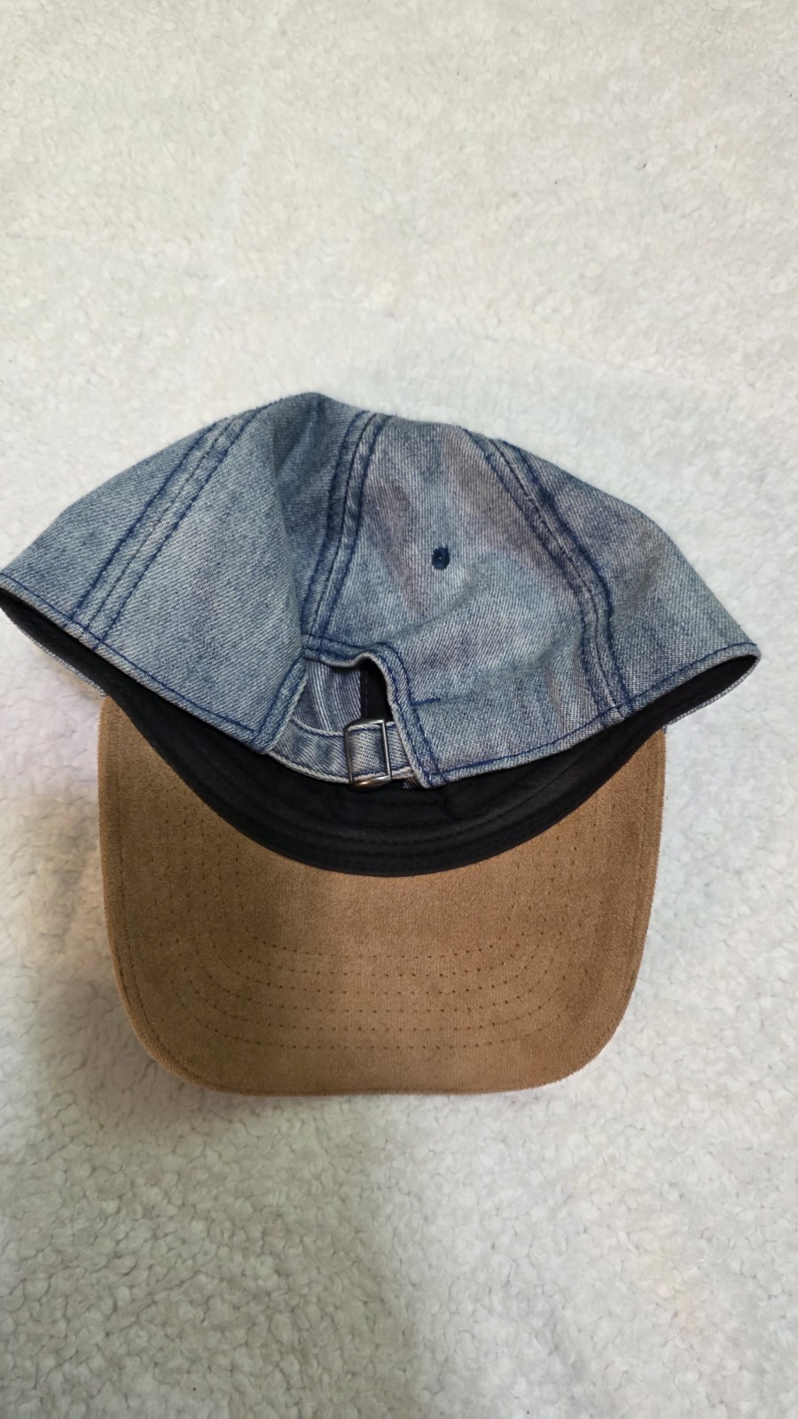 Friends The Television Series Hat Cap One Size Brown/Blue Denim Look Never Worn