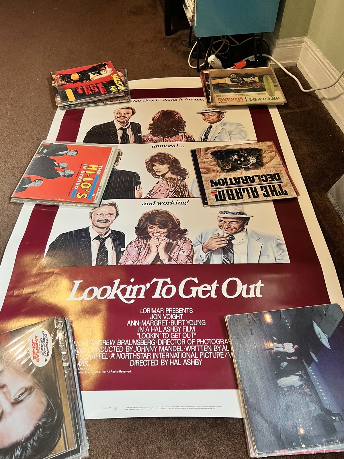 Looking To Get Out Movie 1 Sheet Lot Ann Margaret Jon Voight 27×40 +HUGE poster