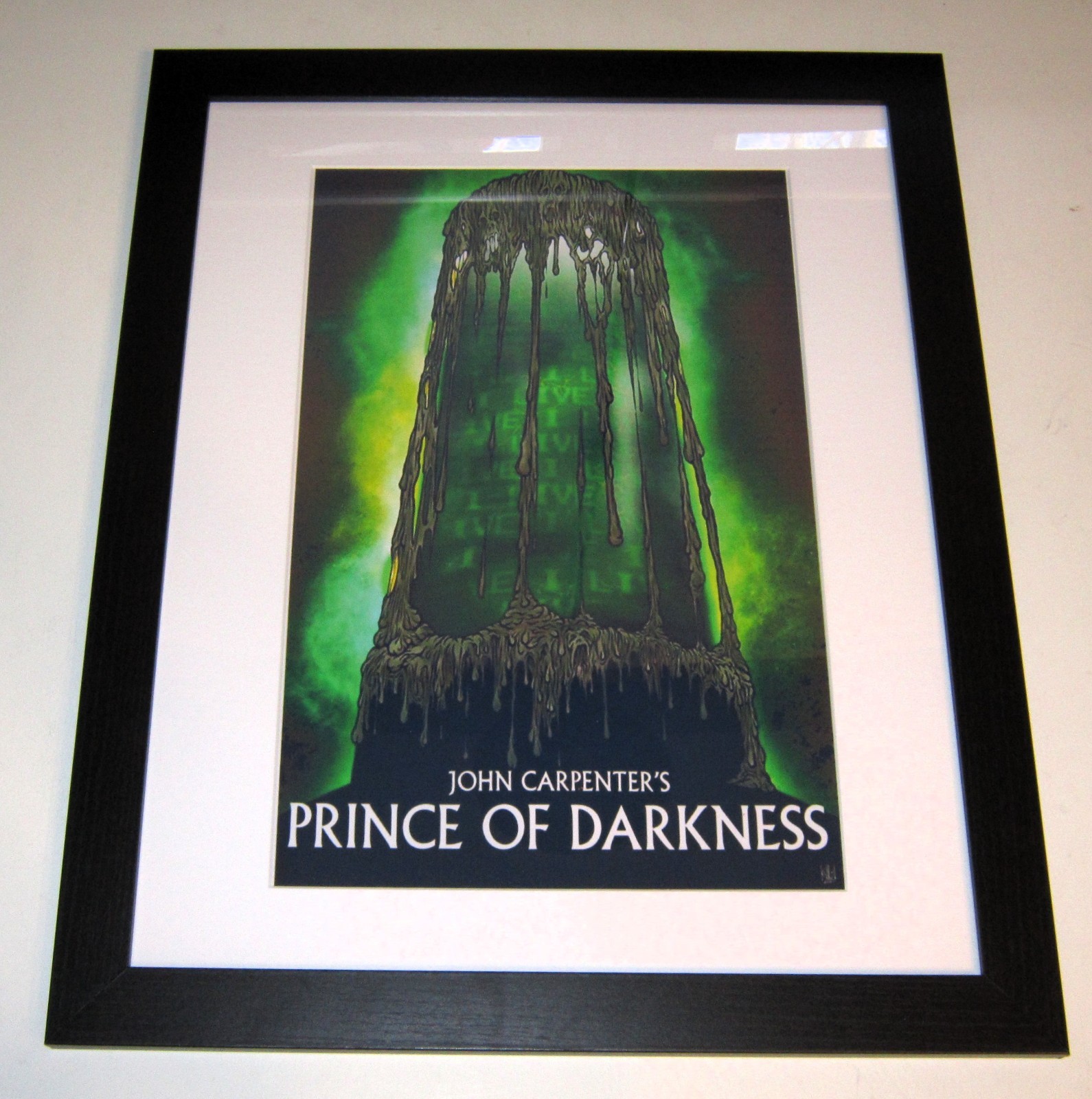 Framed Prince of Darkness 1987 Horror Alternative John Carpenter Poster 23″x20″