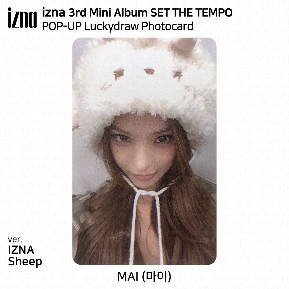 IZNA 3rd Mini Album SET THE TEMPO Soundwave POPUP Lucky Draw Photocard