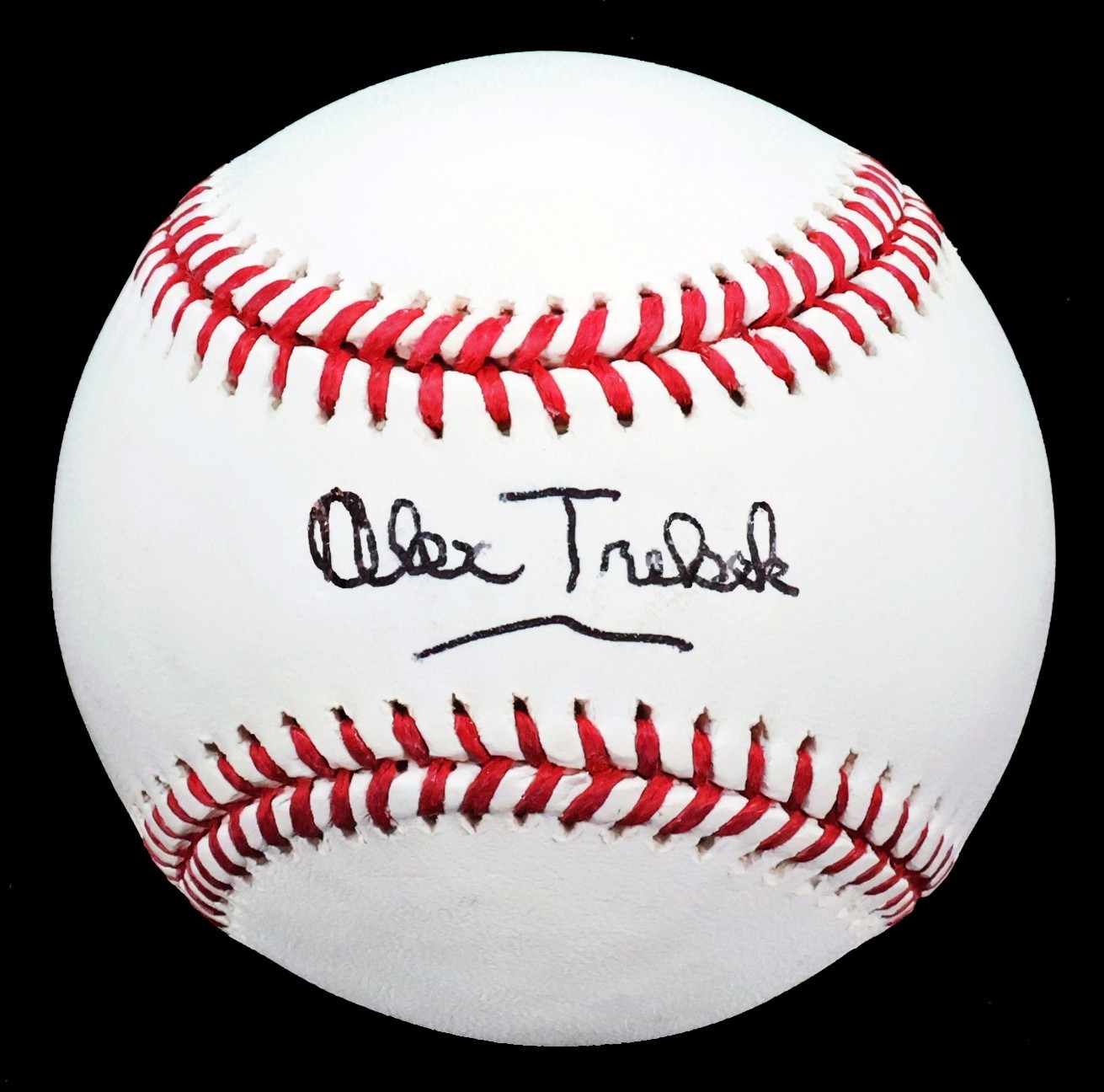 Alex Trebek Jeopardy Signed Official Major League (Manfred) Ball Baseball JSA