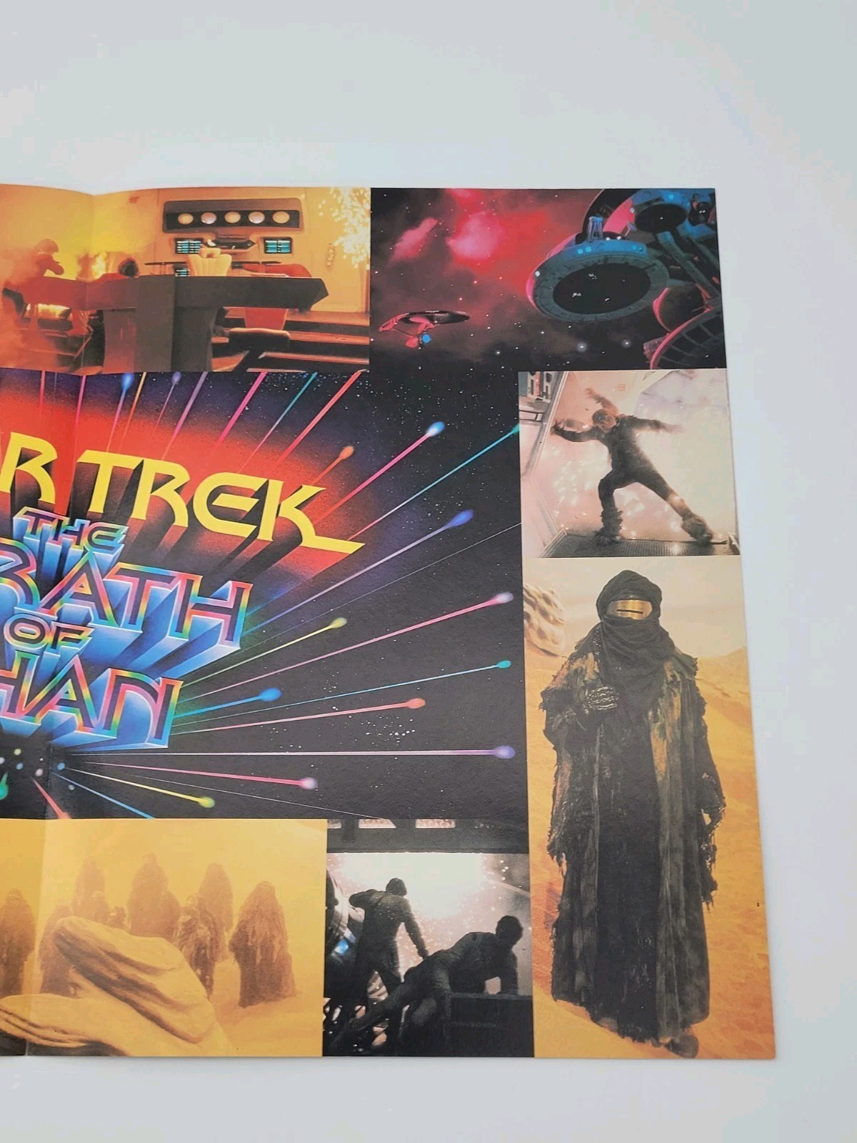 Star Trek The Wrath Of Khan Vintage 1982 16.5 X 11 Movie Promo Fold-out Poster