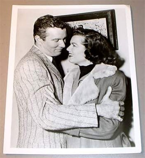 BARBARA HALE & DONALD MURPHY – CBS-TV Photo (1955)