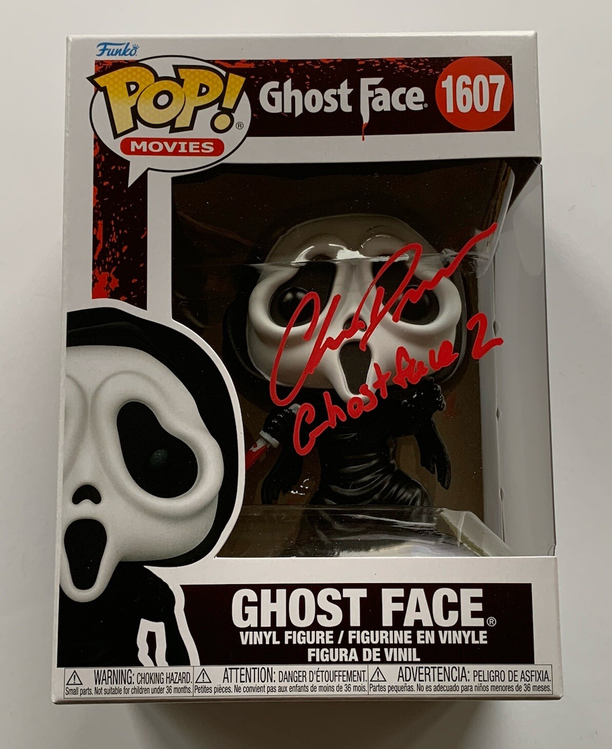Chris Durand SIGNED Ghostface Scream 2 Funko POP Toy #1607 EXACT PROOF A