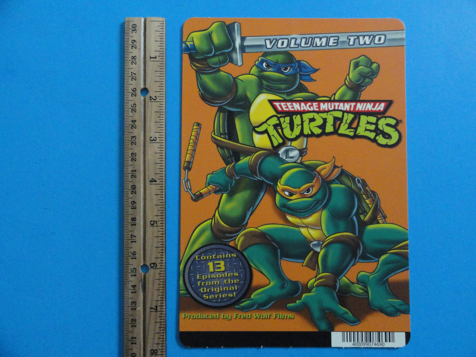 TEENAGE MUTANT NINJA TURTLES VOL. 2 – BLOCKBUSTER VIDEO SHELF BACKER CARD 5″X8″