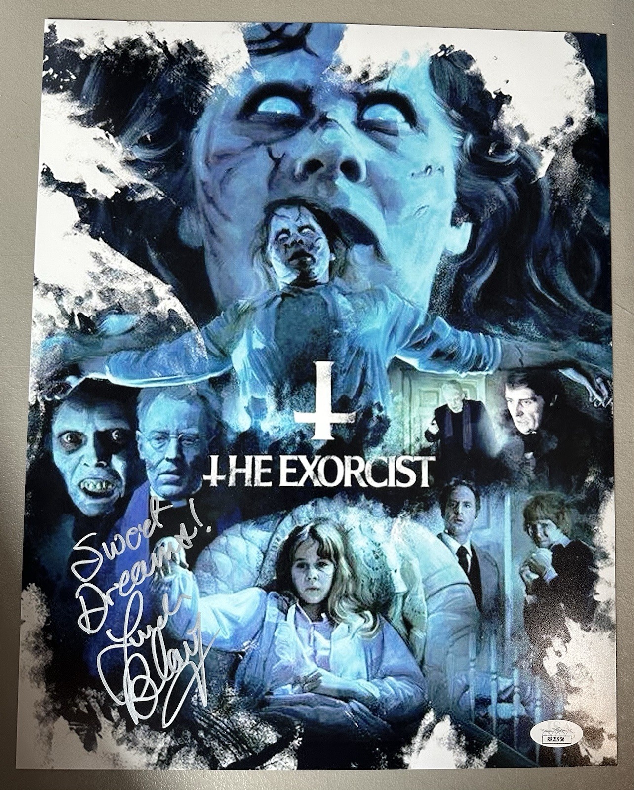 Linda Blair Autograph Poster 11×14 Photo The Exorcist Signed Sweet Dreams JSA