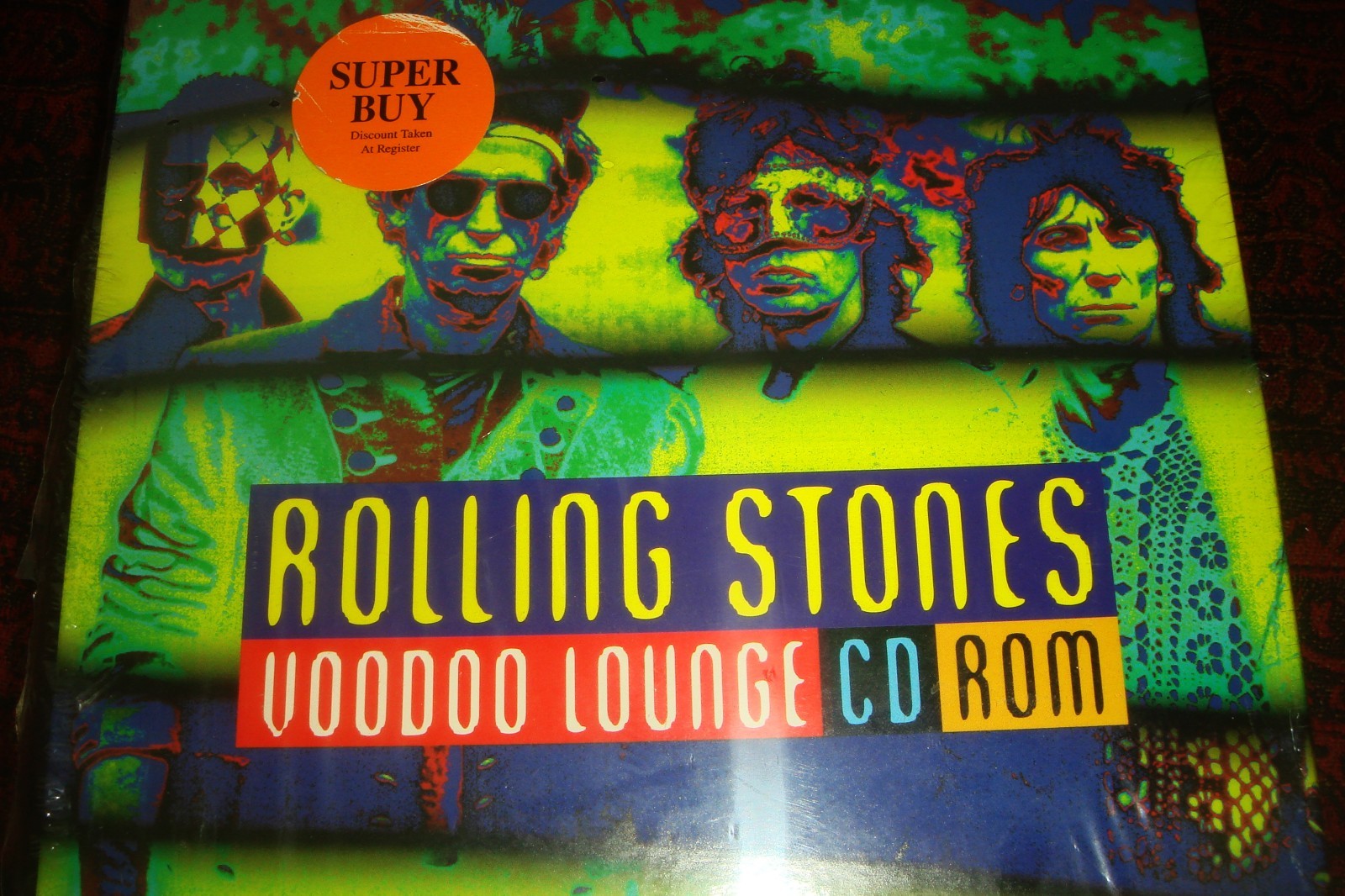 ROLLING STONES “Voodoo Lounge” CD ROM 1995 Virgin Interactive Mac/Pc NEW SEALED