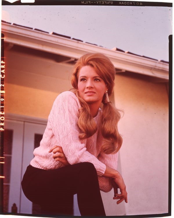 Angie Dickinson 1960’s Publicity Glamour Photo Shoot Original 4×5 Transparency