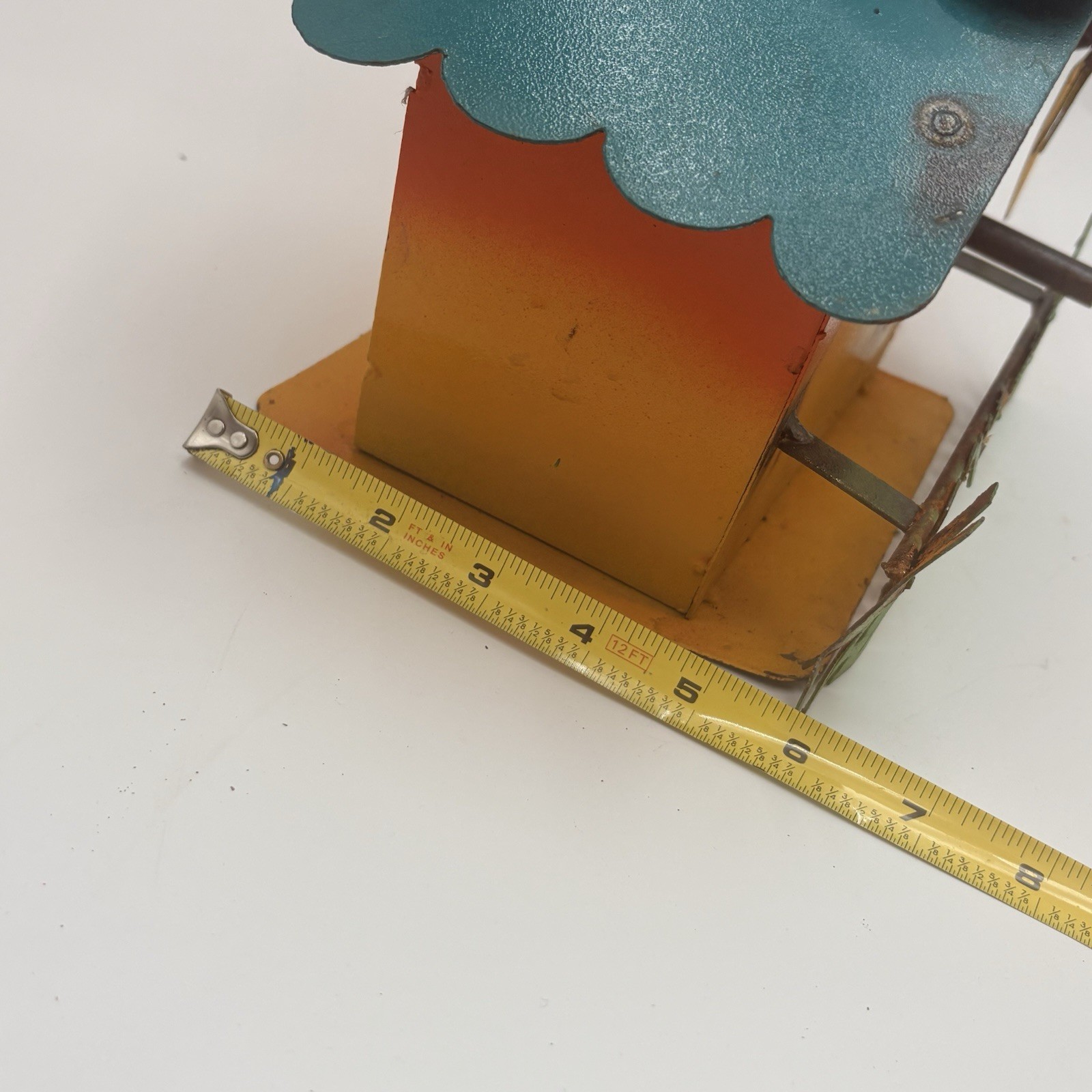 Welded Metal Margaritaville Bird House Sign Parrot Jimmy Buffet Palm Tree Beach