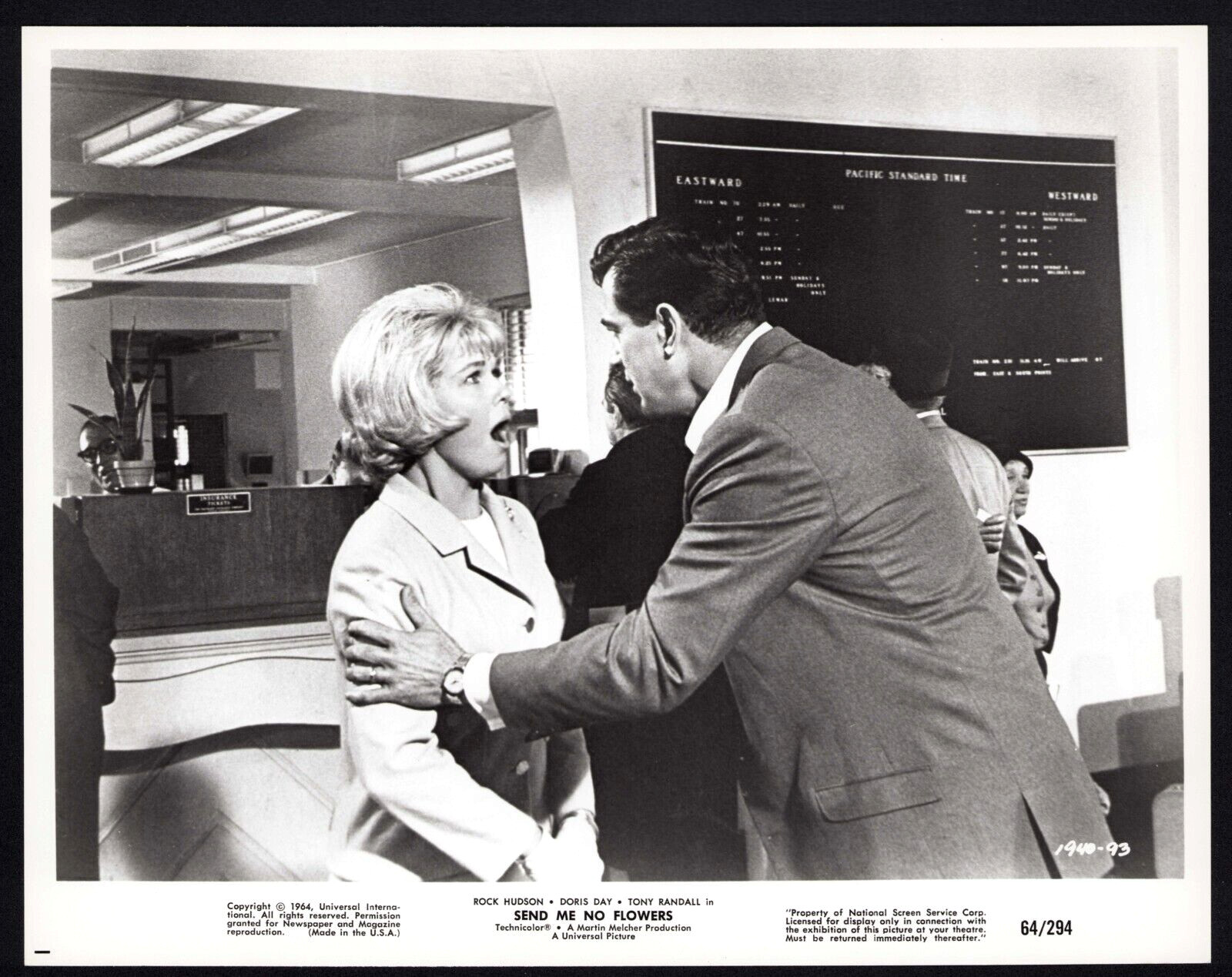 SEND ME NO FLOWERS Original Movie Press Photo Doris Day Rock Hudson Comedy
