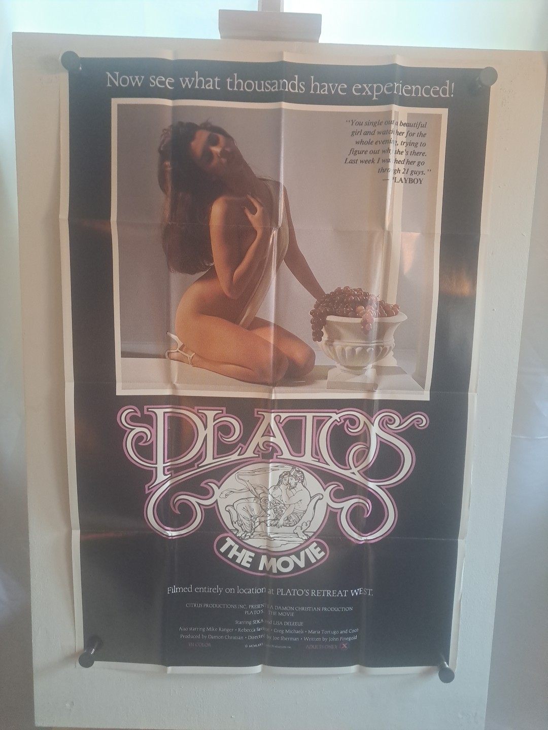 Plato’s The Movie Original SS Movie Poster 1980 25 x 38 XXX