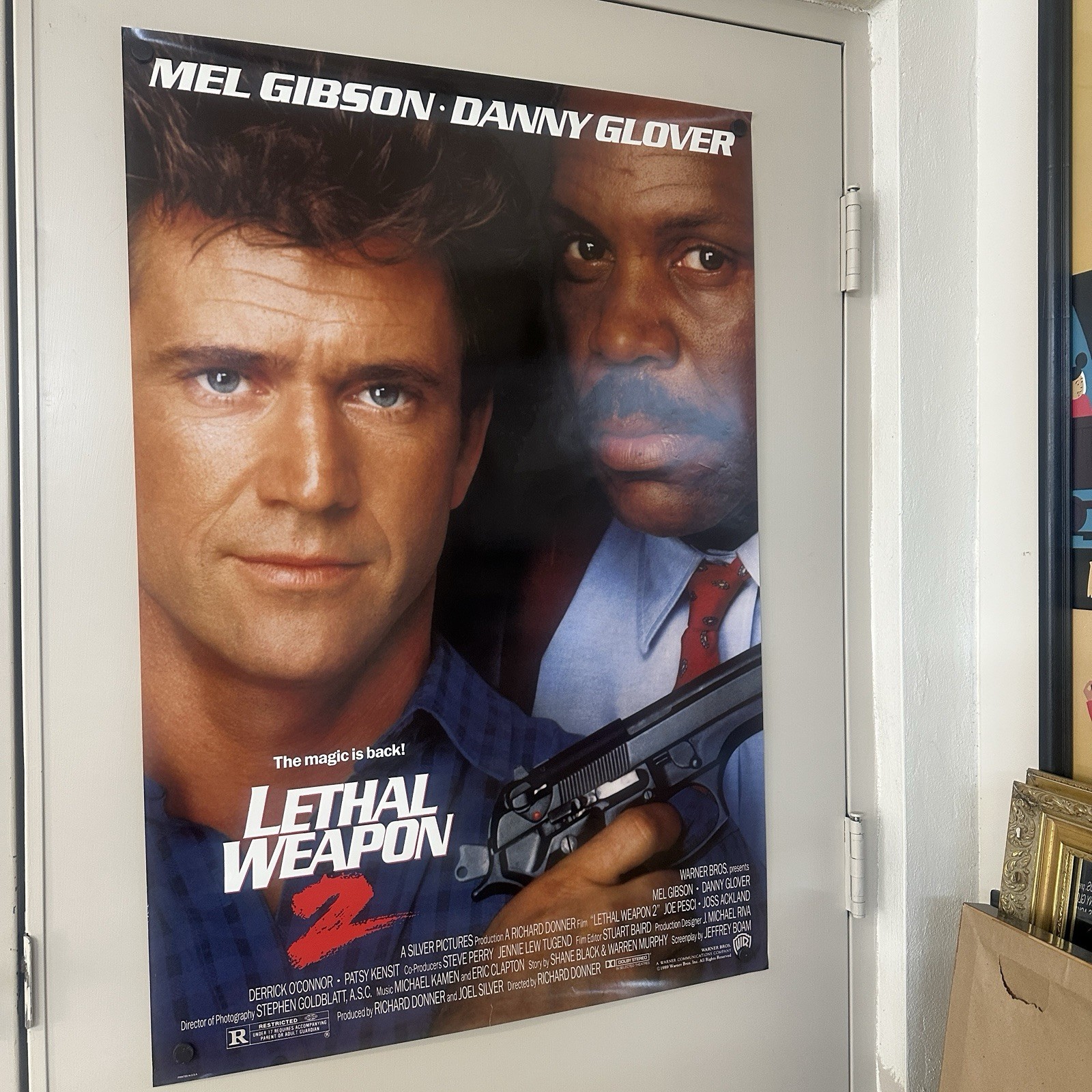 Lethal Weapon 2 Vintage One-Sheet Movie Poster 27 x 40 Mel Gibson Glover