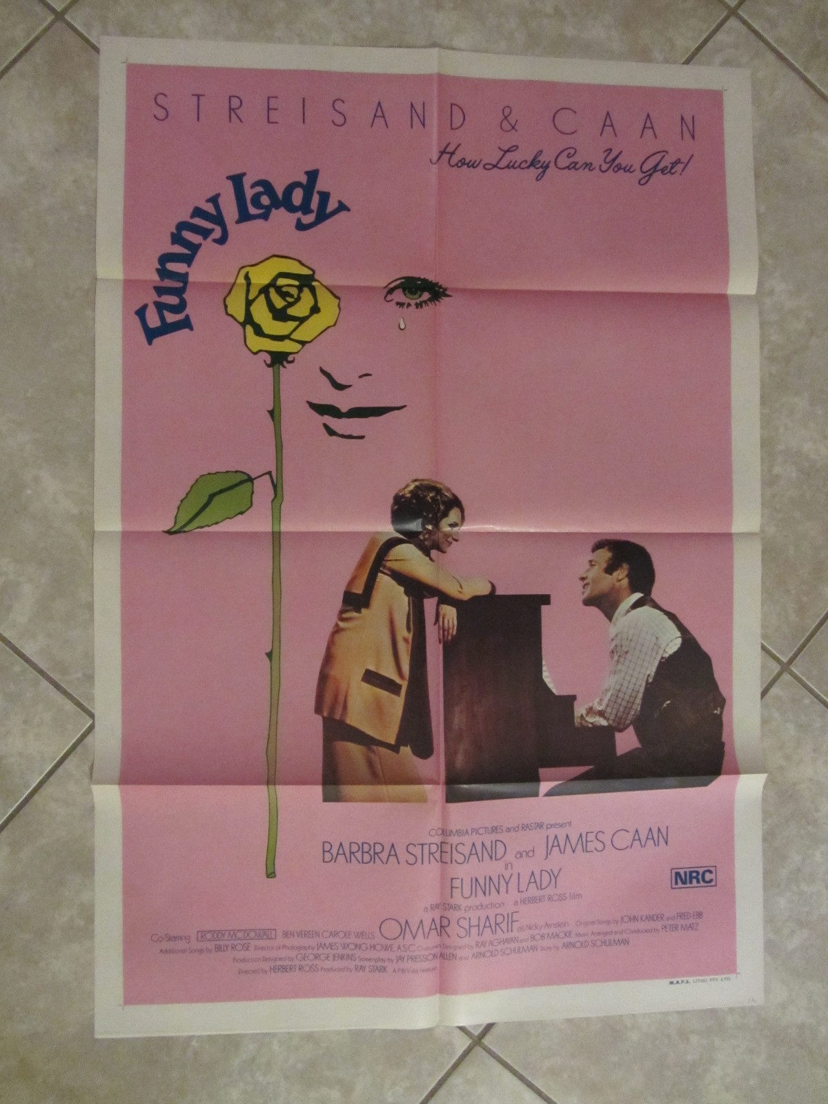 Funny Lady movie poster – Barbra Streisand poster, James Caan