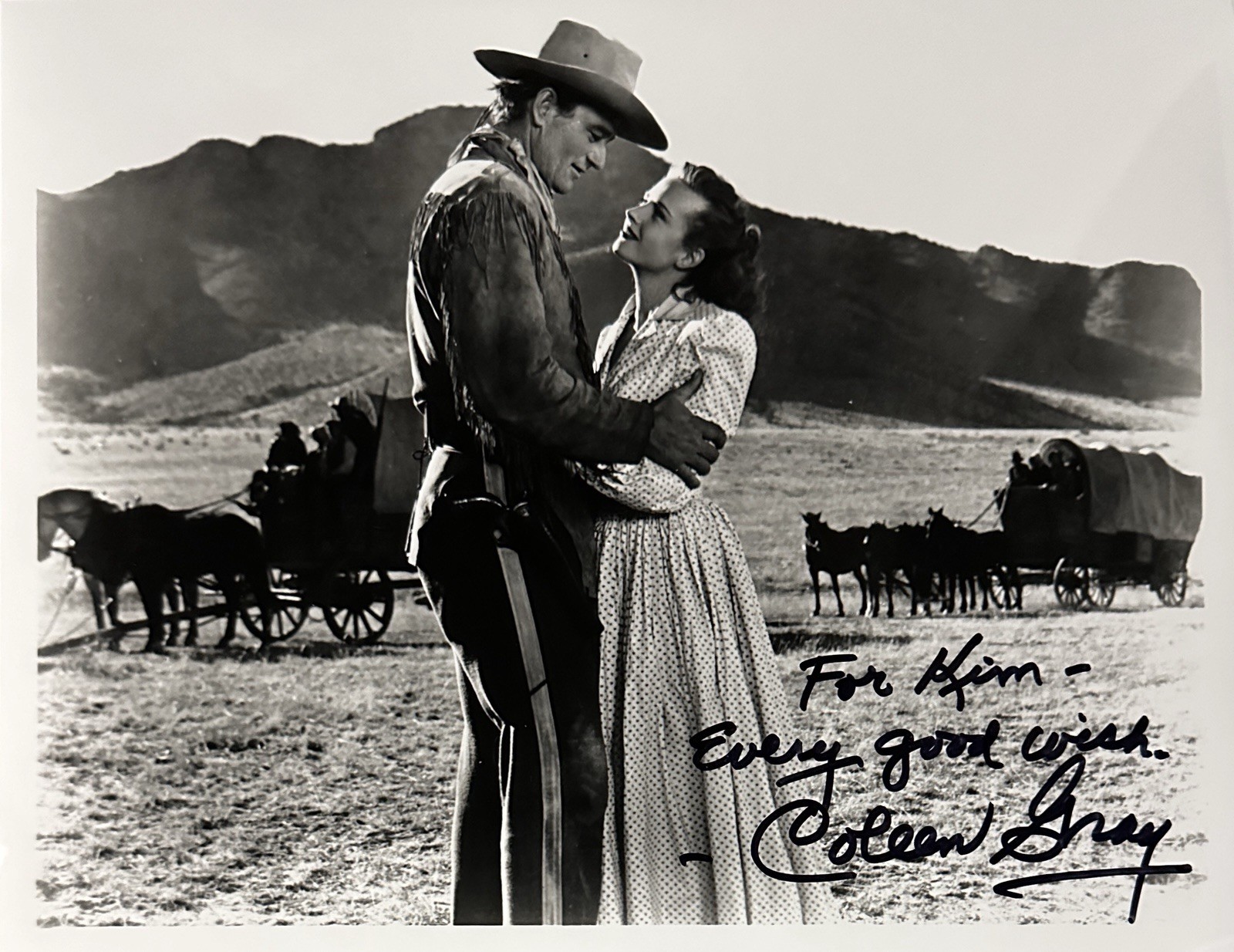 COLEEN GRAY Signed Autographed VINTAGE 8×10 Photo..HOLLYWOOD LEGEND (d.2015)