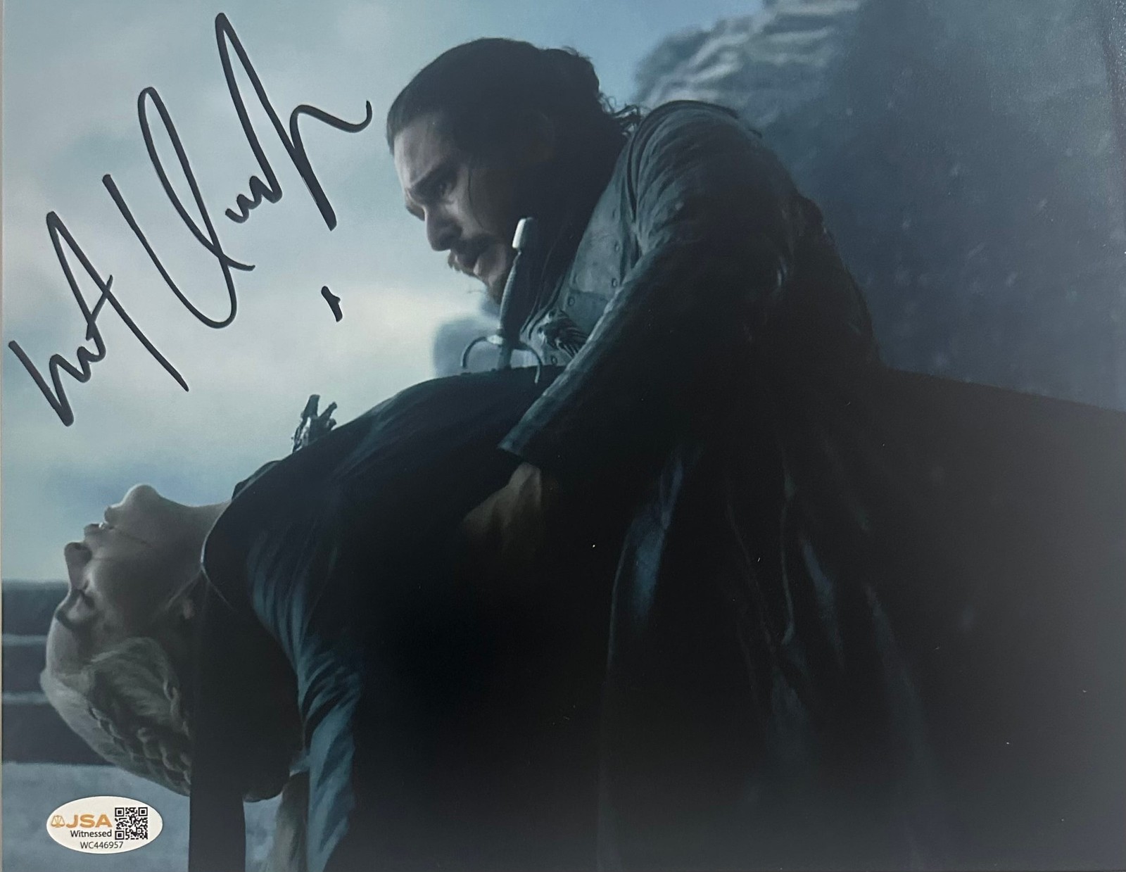 Kit Harington Signed 8×10 Game of Thrones Photo Autograph Jon Snow JSA 957