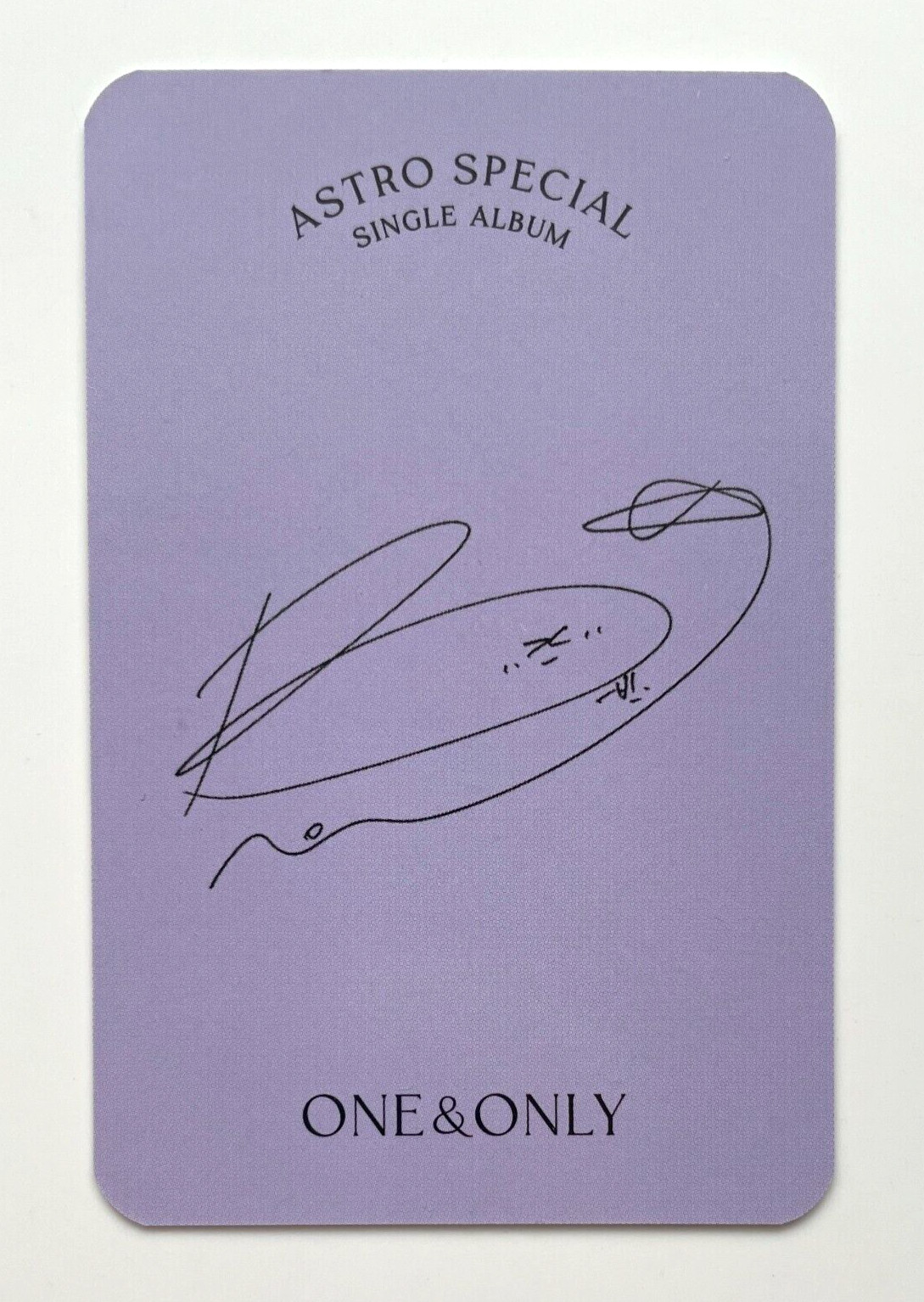 ASTRO MOONBIN MOON BIN ONE&ONLY Official Photocard ① Special Single Album