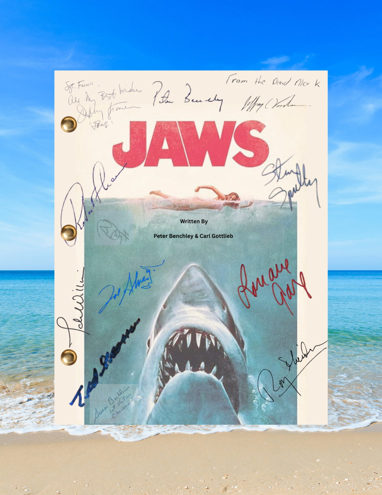 Jaws Horror Full Movie 127 Page Script – Reprinted – Great For Collectors