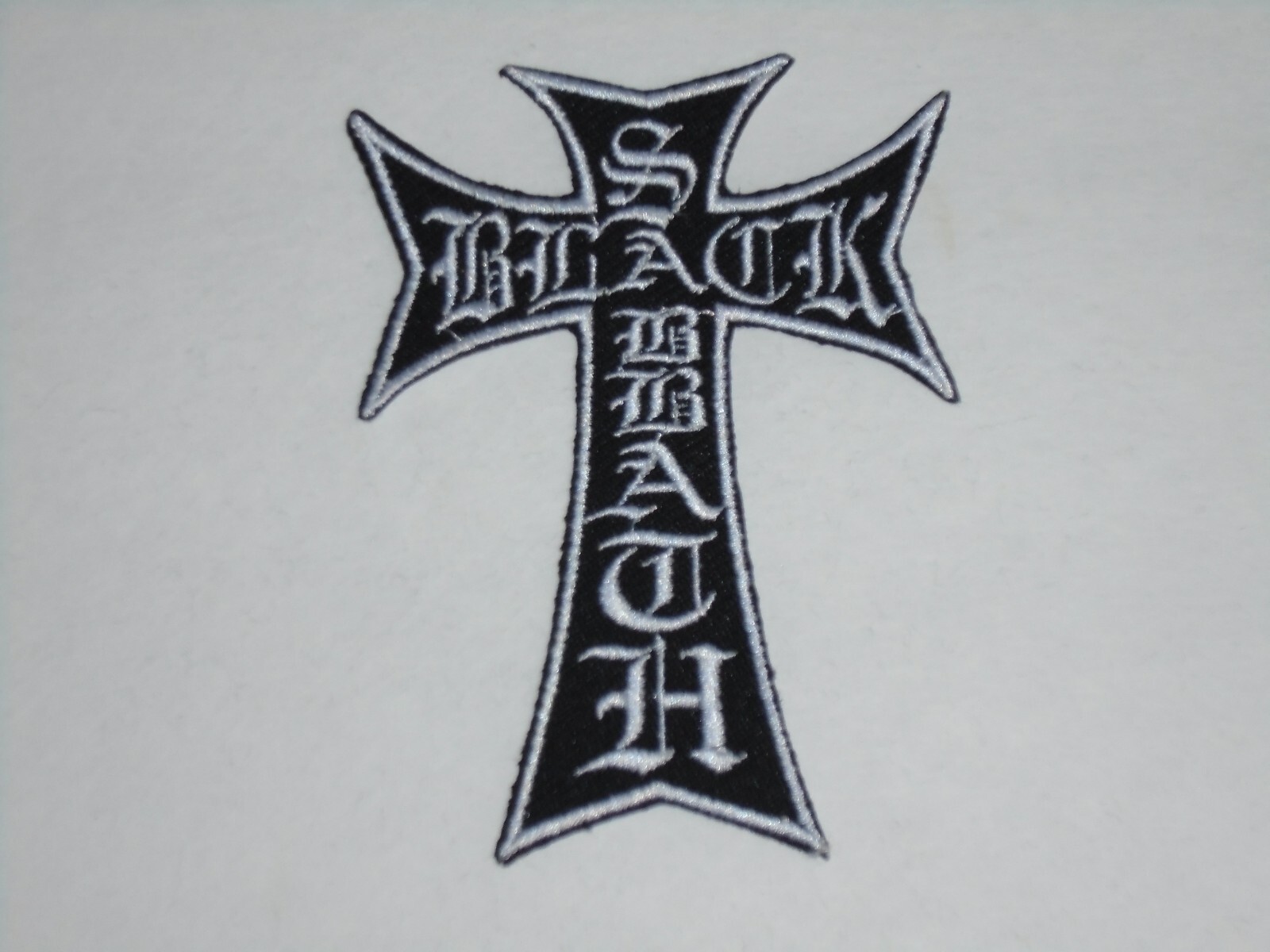 BLACK SABBATH IRON ON EMBROIDERED PATCH