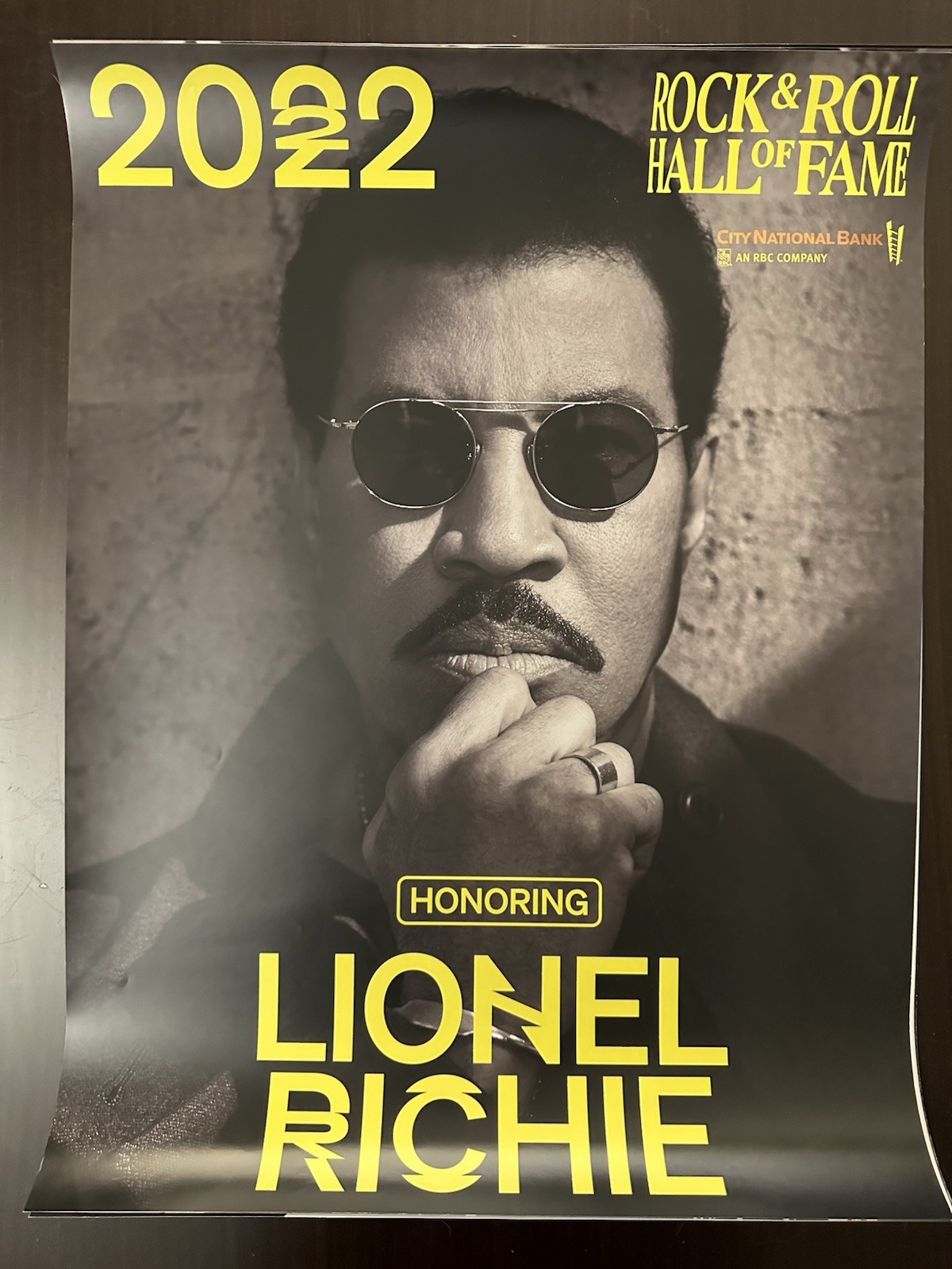 Lionel Richie 2022 Rock N Roll Hall Of fame-Inductee Poster 18×36”