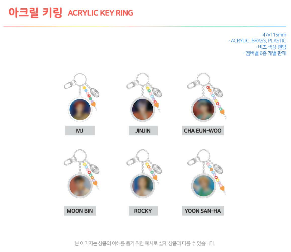 ASTRO 2021 SWITCH ON POP-UP STORE OFFICIAL MD GOODS ACRYLIC KEY RING KEYRING NEW