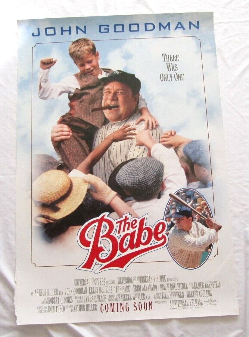 Vtg 1991 The Babe Baseball Movie Poster (27″x40″) Printed in USA (M16) “Issue”