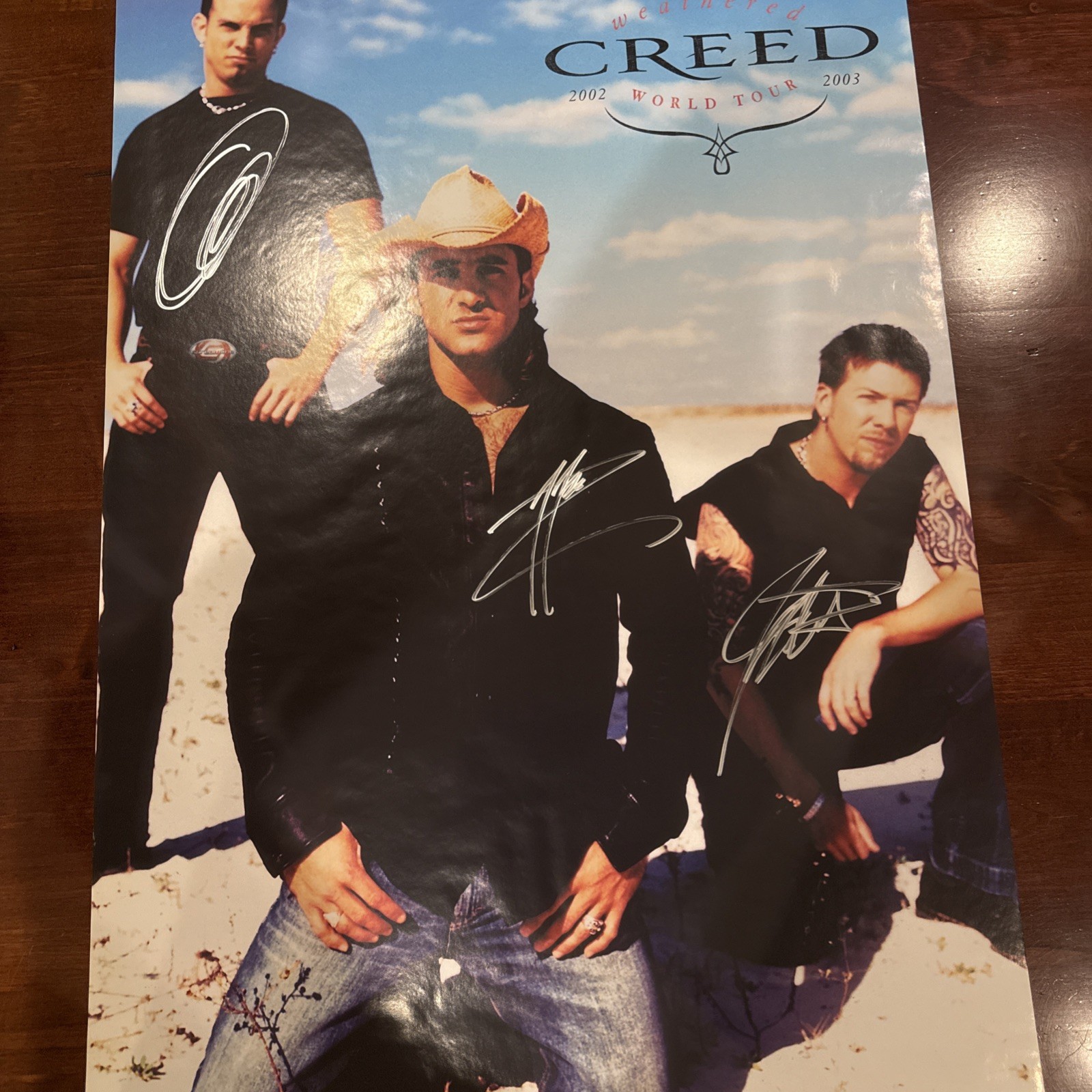 Creed Poster Originally Autographed By Scott Mark Brian