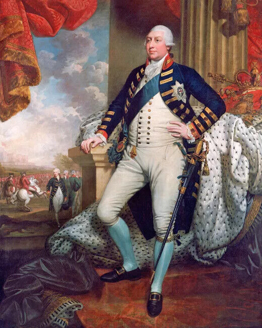 United Kingdom King George III Draw 4×6 Picture Celebrity Print