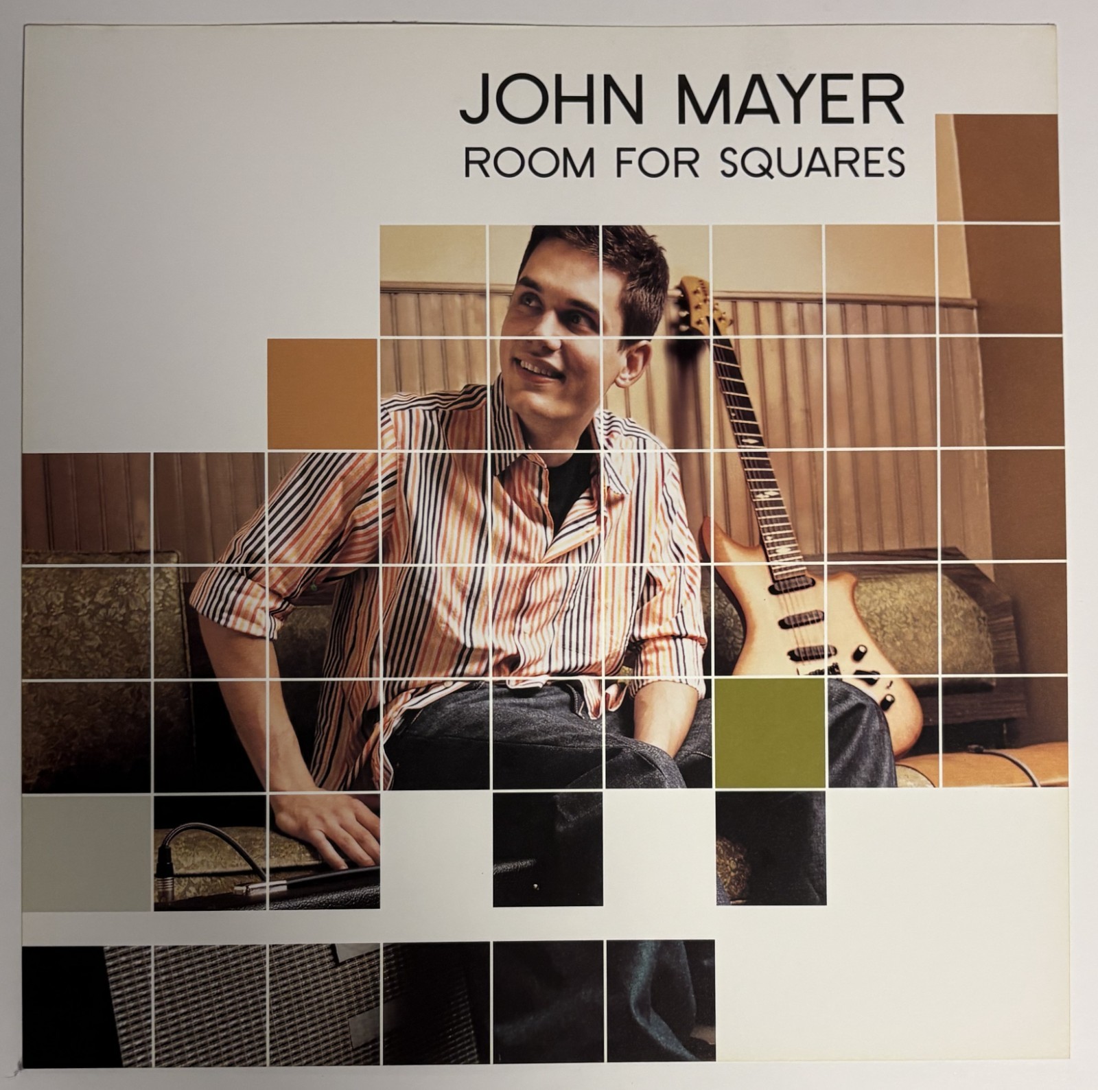 JOHN MAYER Room for Squares 12×12 record store promo poster flat 2sided 2001