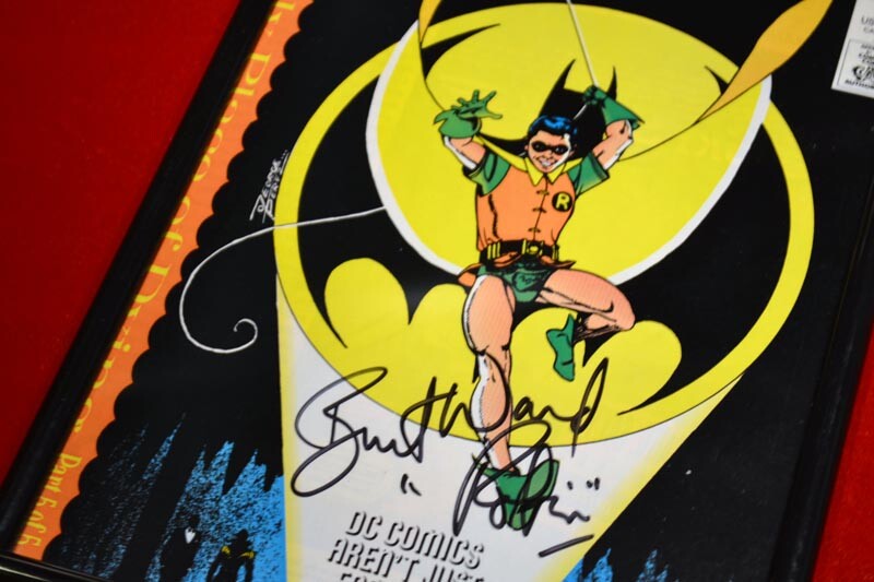 Rare BURT WARD Signed ROBIN Autograph Batman COMIC #442, FRAME, COA, UACC RD#228