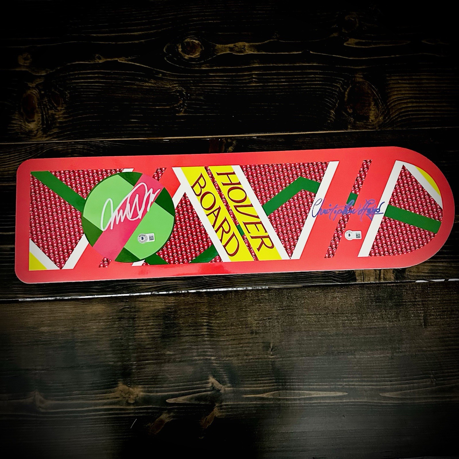 Michael J Fox Christopher Lloyd Signed Hoverboard Back To The Future BECKETT BAS