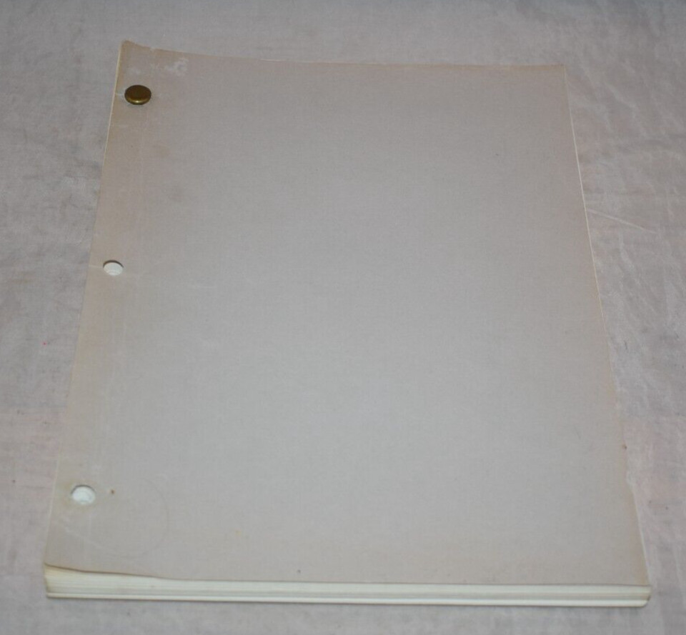 Chinatown Third Draft Reproduction Movie Script 1973 Screenplay