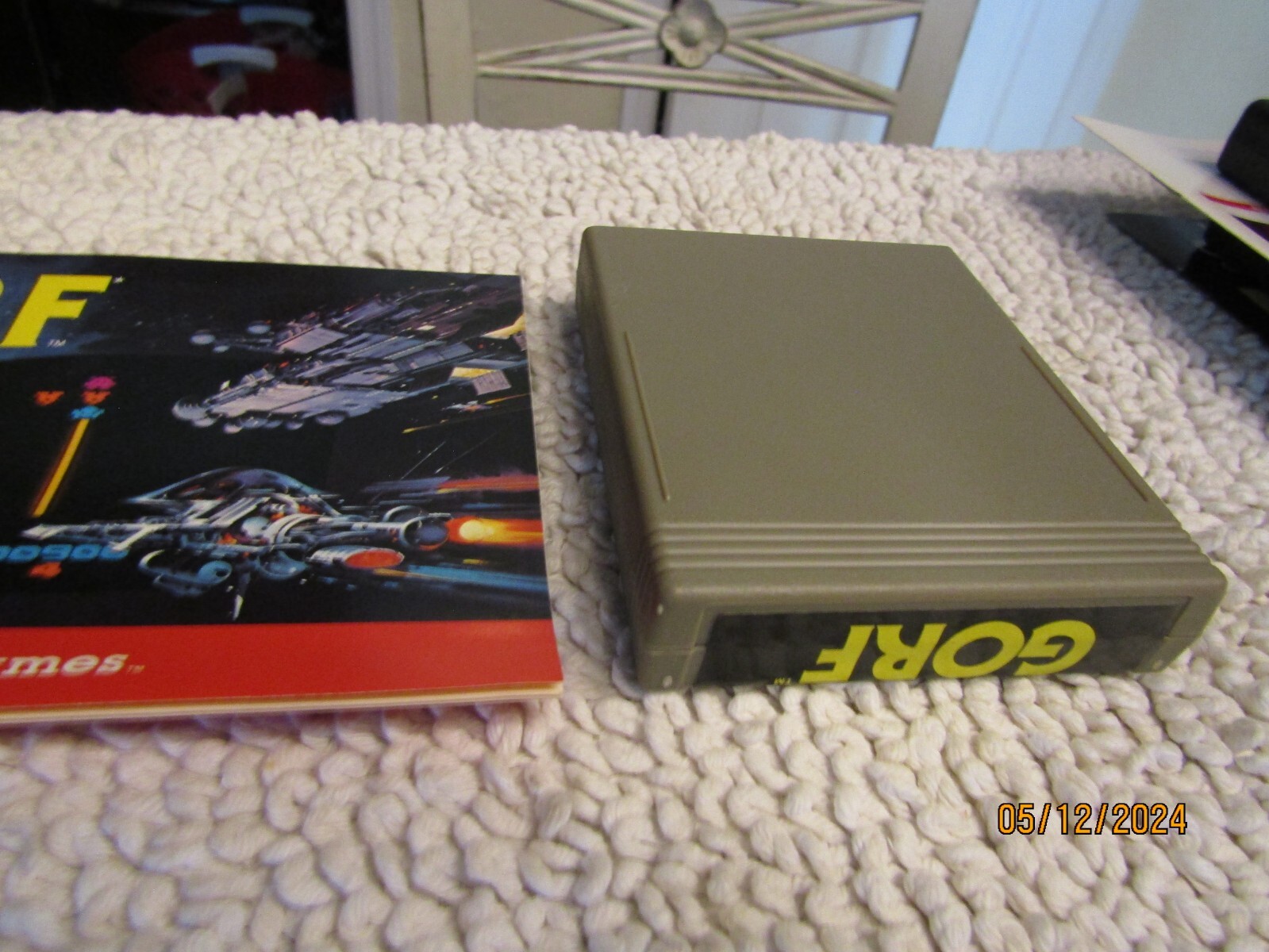 Vintage CBS Games Atari Gorf Game Program Cartridge M8776 w Instructions 1981