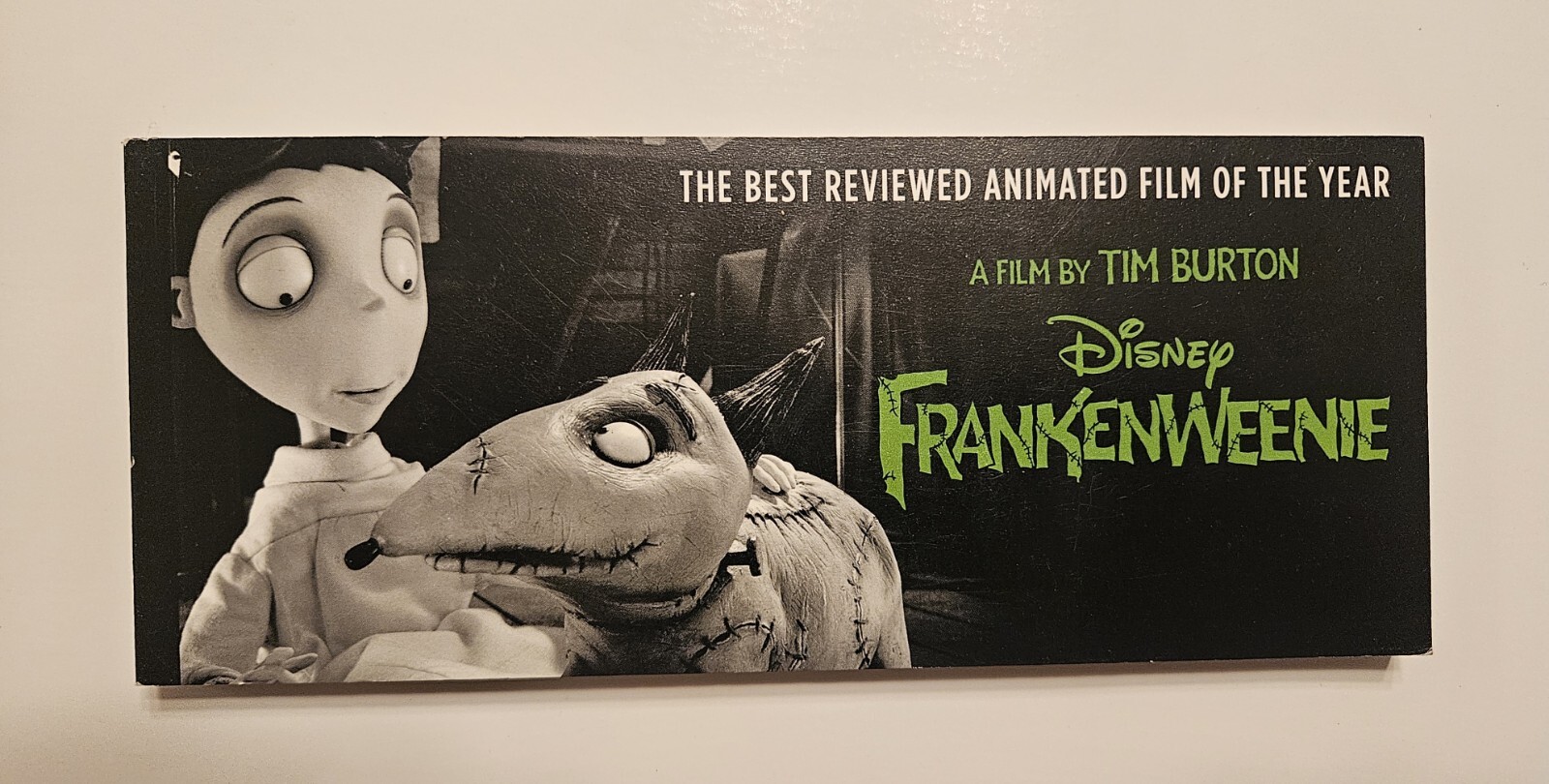 FRANKENWEENIE TIM BURTON FYC Flip Book Read Condition Description