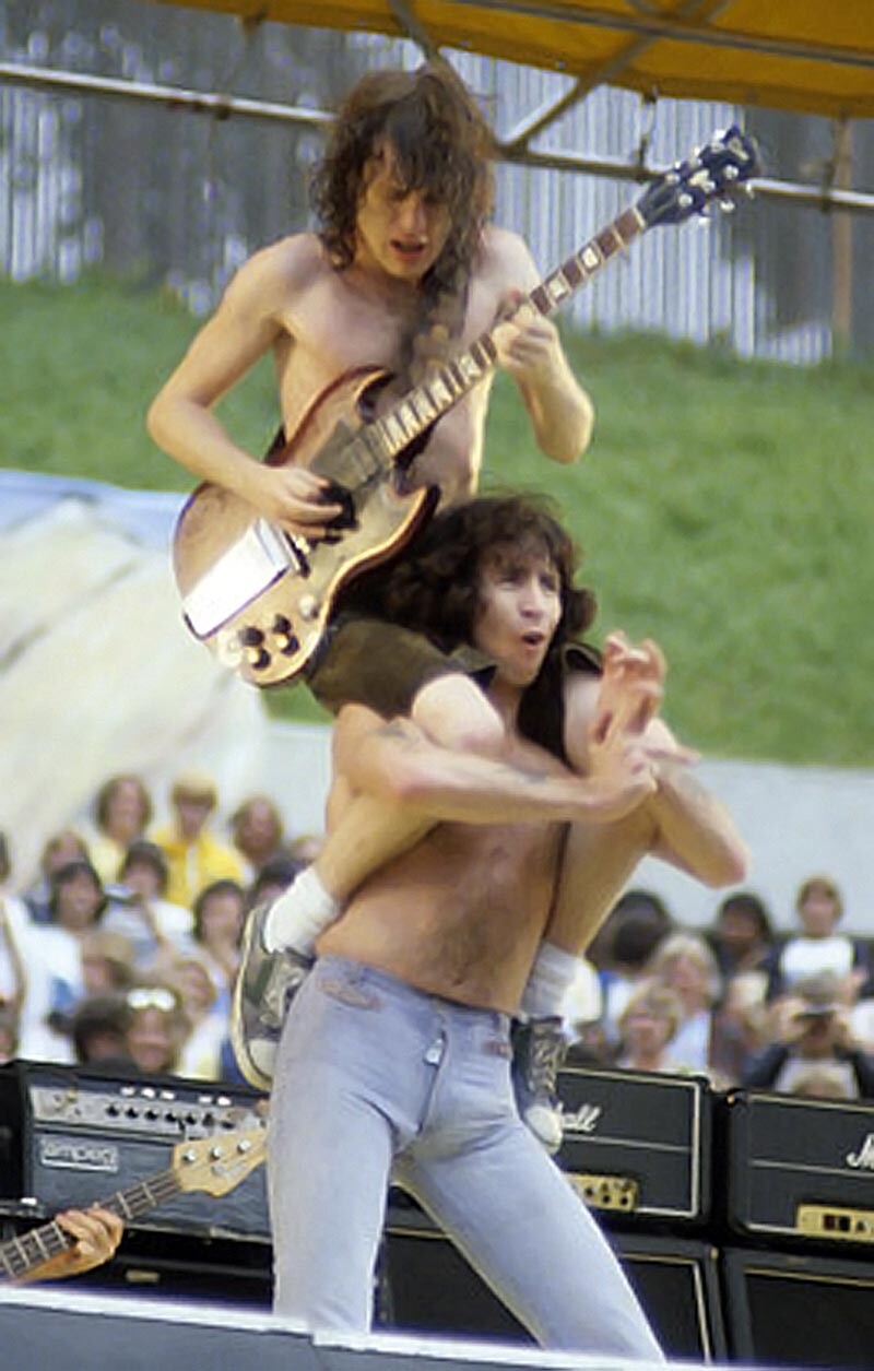 Ac Dc Bon Scott Angus Young 8×10 Picture Celebrity Print