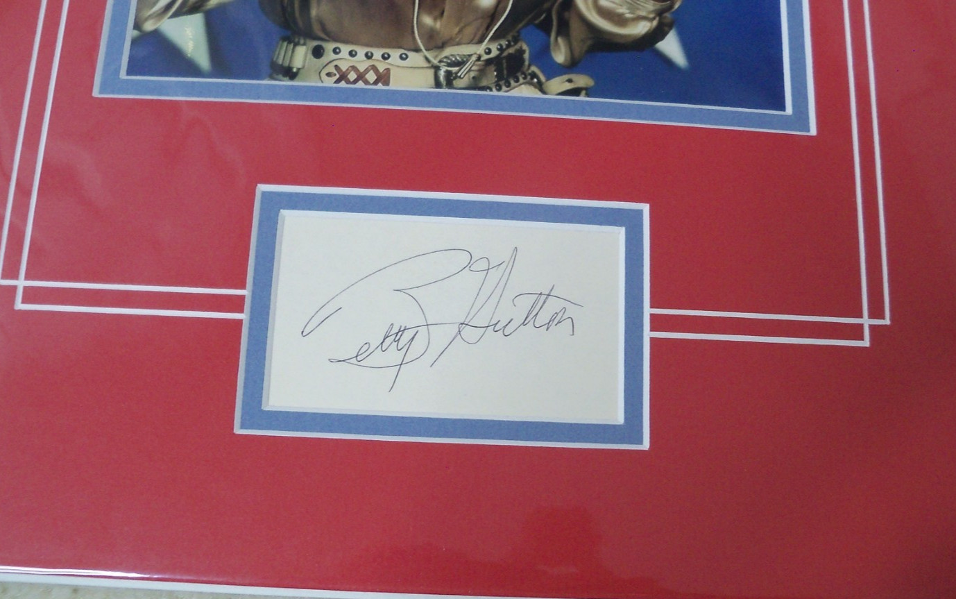 Betty Hutton signed card with photo COA matted ready to frame Annie Get Your Gun