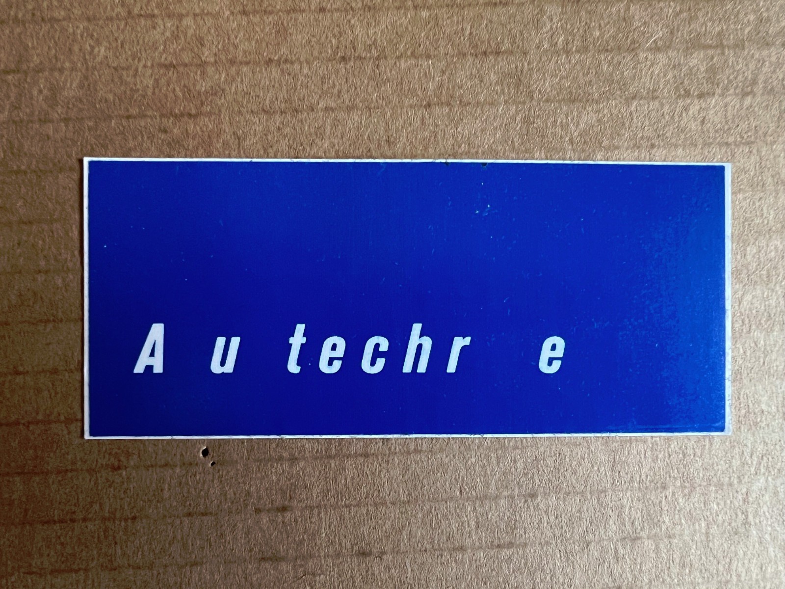 AUTECHRE -Untitled- WARP RECORDS Promo STICKER Rob Brown IDM Sean Booth RARE