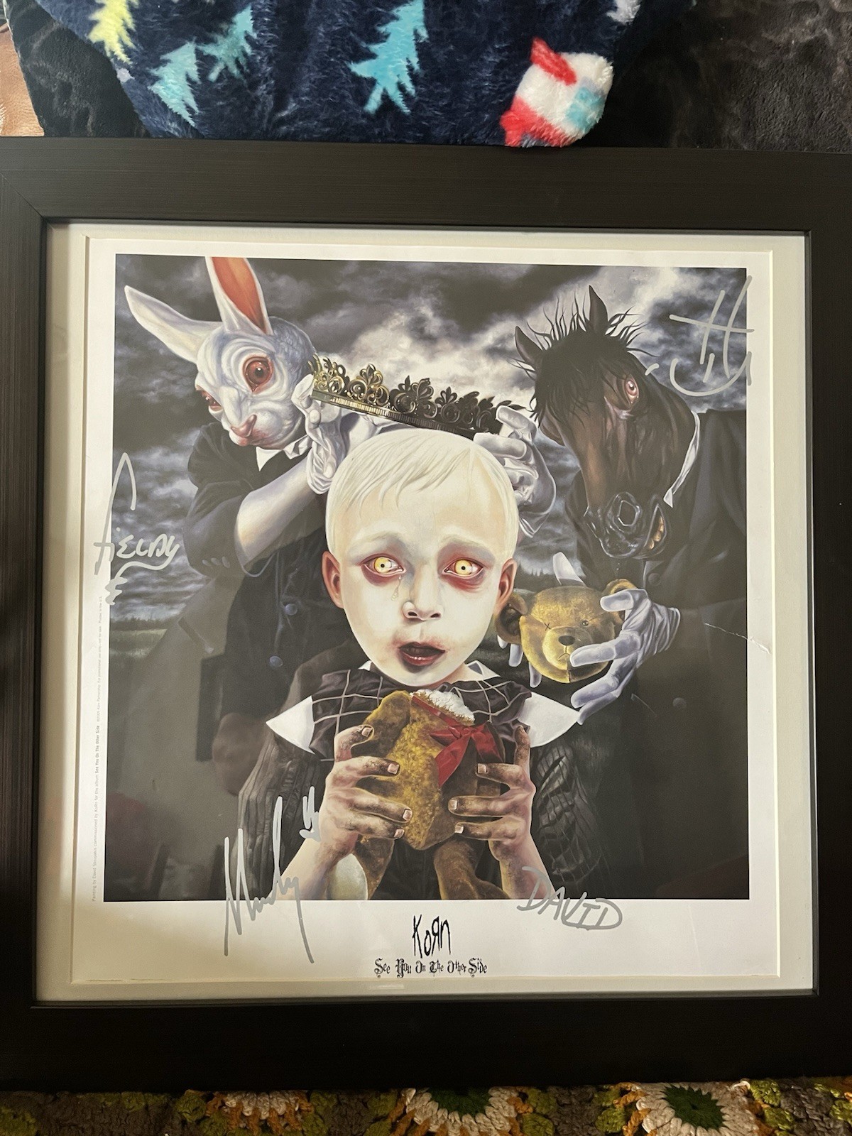 Korn. Signed By The Band framed”see You On The Other Side” Album Cover Poster.