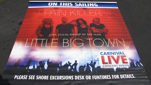 2015 LITTLE BIG TOWN Carnival Live Concert PAIN KILLER TOUR BANNER 71×71
