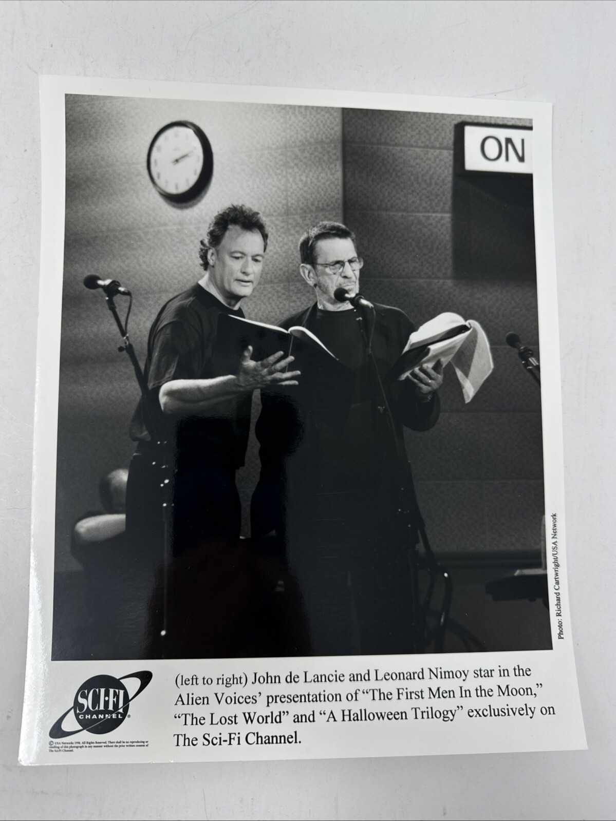 1998 Leonard Nimoy & John de Lancie The First Men In the Moon Press Photo