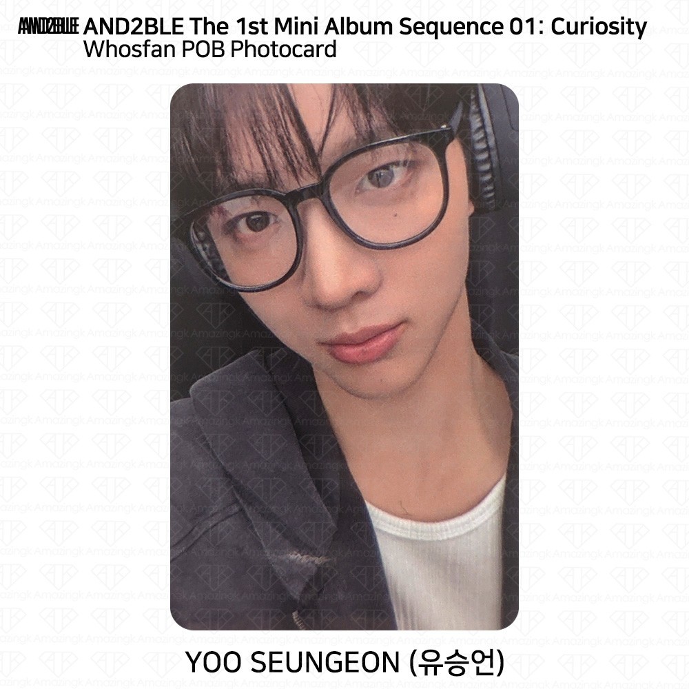 AND2BLE 1st Mini Album Sequence 01: Curiosity WhosfanStore POB Photocard