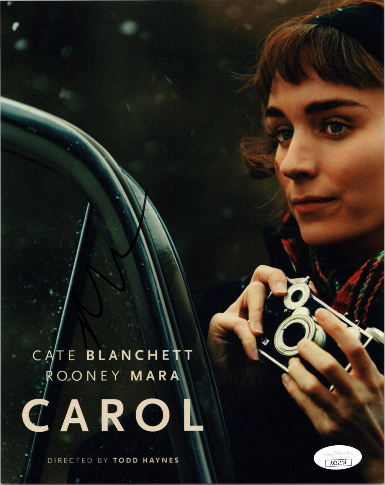Rooney Mara In Carol Actress Hand Signed 8×10 Photo Autographed JSA Proof 5